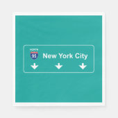New York City Road Sign Servet (Voorkant)