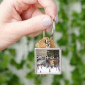 New York City Rockefeller Center Ice Skating Rink Sleutelhanger (Hand)