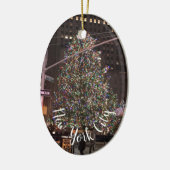 New York City Rockefeller Center kerstboom Keramisch Ornament (Links)