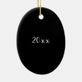 New York City Rockefeller Center kerstboom Keramisch Ornament (Achterkant)