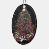 New York City Rockefeller Center kerstboom Keramisch Ornament (Links)