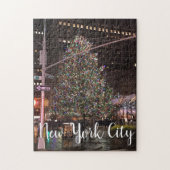 New York City Rockefeller Center kerstboom Legpuzzel (Verticaal)