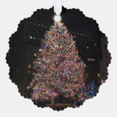 New York City Rockefeller Center kerstboom Ornament Kaart (Voorkant)