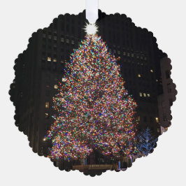 New York City Rockefeller Center kerstboom Ornament Kaart