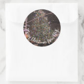 New York City Rockefeller Center kerstboom Ronde Sticker (Tas)