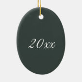 New York City Rockefeller Center Kerstmis NYC Keramisch Ornament (Achterkant)