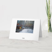 New York City Rockefeller Digitale Kunst Kerstmis Feestdagen Kaart (Achterkant)