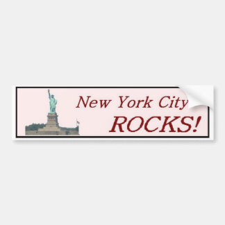 New York City Rocks. Bumpersticker