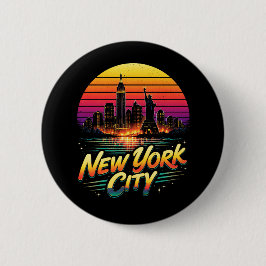 New York City Ronde Button 5,7 Cm
