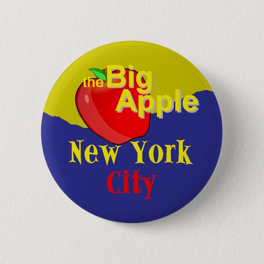 New York City Ronde Button 5,7 Cm (Voorkant)