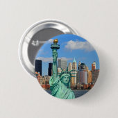 NEW YORK CITY RONDE BUTTON 5,7 CM (Voorkant /achterkant)