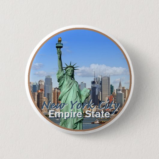 New York City Ronde Button 5,7 Cm (Voorkant)
