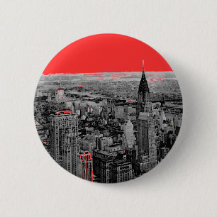 New York City Ronde Button 5,7 Cm
