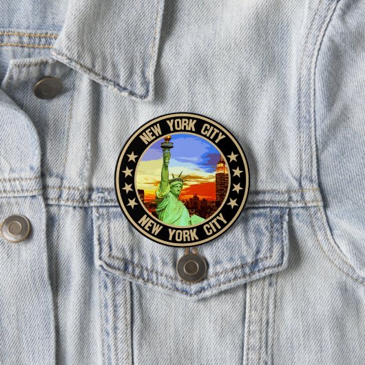 New York City Ronde Button 7,6 Cm (In situ)