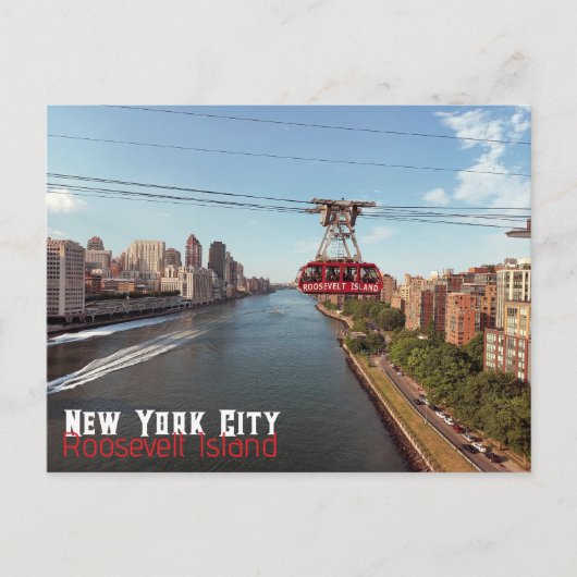New York City - Roosevelt Island Briefkaart (Voorkant)