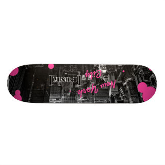 new york city [ roze ] persoonlijk skateboard