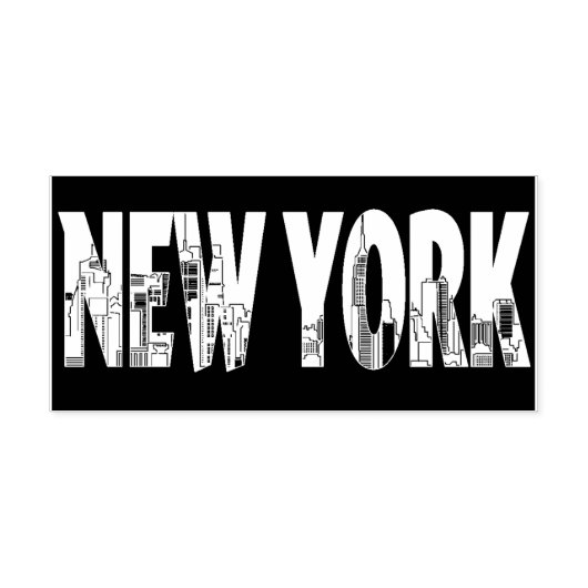 New York City Rubberstempel (Afrduk)