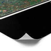 New York City Satellite Poster Map (Hoek)