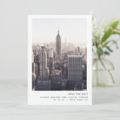 New York City Save the Date (Staand voorkant)