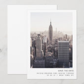New York City Save the Date (Voorkant / Achterkant)