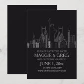 New York City Save The Date Aankondiging (Voorkant / Achterkant)