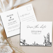 New York City Save the Date Briefkaart voor bruilo