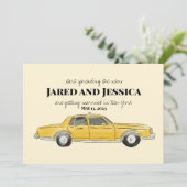 New York City Save the date for bruiloft Feestdagenkaart (Staand voorkant)