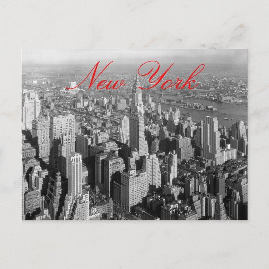 New York City Script Briefkaart (Voorkant)