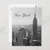  New York City Script Travel Briefkaart (Voorkant / Achterkant)