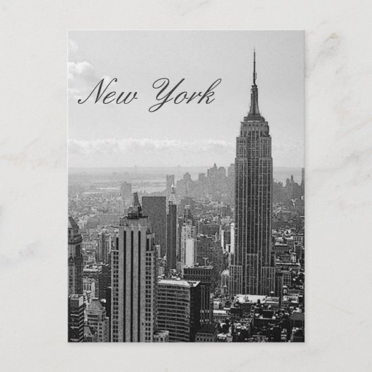  New York City Script Travel Briefkaart (Voorkant)