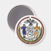 New York City Seal Magneet (Voorkant / Achterkant)