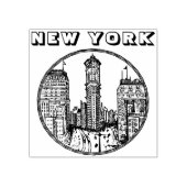 New York City Sibley Triangle Building Rubber Stam Rubberstempel (Afrduk)