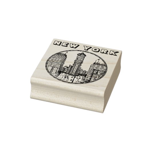 New York City Sibley Triangle Building Rubber Stam Rubberstempel (Stempel)