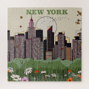 New York City Silhouet Legpuzzel