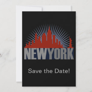 New York City Silhouet Save The Date