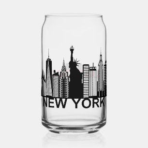 New York City silhouette Blikvorm Glas