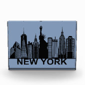 New York City silhouette Fotoblokken (Voorkant)