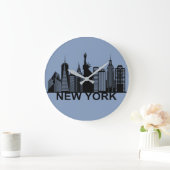 New York City silhouette Grote Klok (Huis)