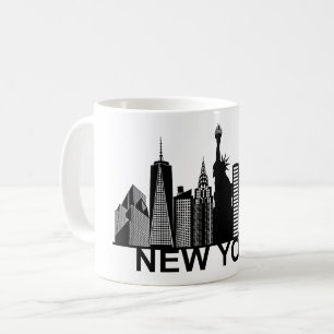 New York City silhouette Koffiemok