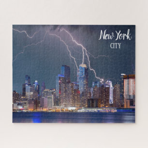New York City Silhouette Legpuzzel Bliksem