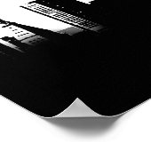 New York City Silhouette Pop Art Poster (Hoek)