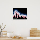 New York City Silhouette Poster (Keuken)