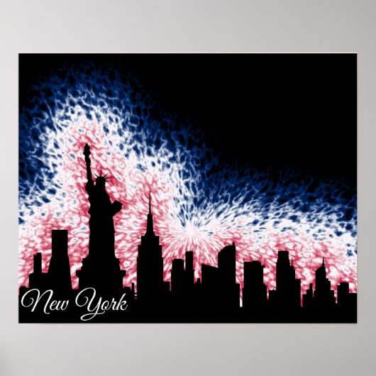 New York City Silhouette Poster (Voorkant)