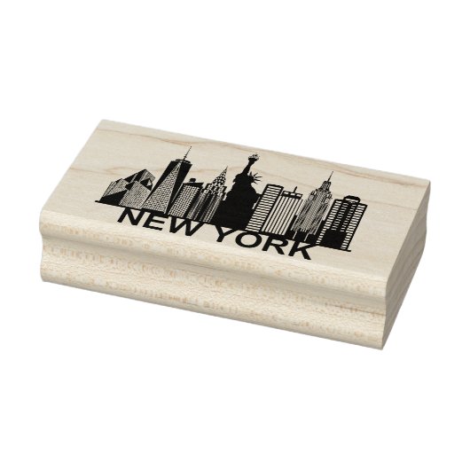 New York City silhouette Rubberstempel (Stempel)