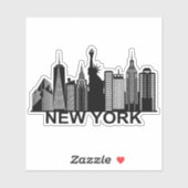 New York City silhouette Sticker (Vel)