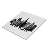 New York City silhouette Tegeltje (Zijkant)