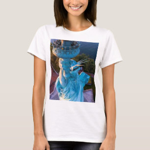 New York City Silhouette, Toorts van het Vrijheids T-shirt