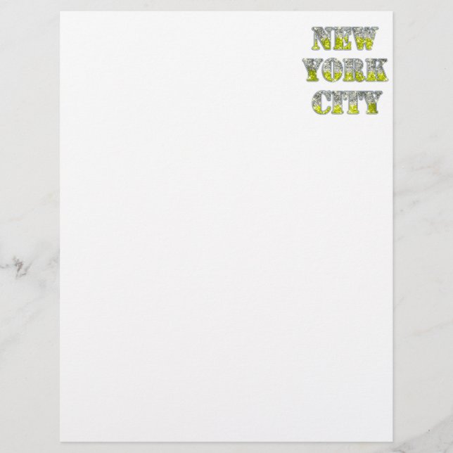 New York City Silver Gold Glitters (Voorkant)