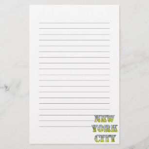New York City Silver Gold Glitters Briefpapier