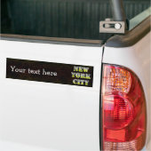 New York City Silver Gold Glitters Bumpersticker (Op Truck)